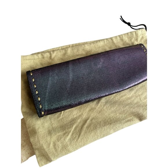 CARLOS FALCHI Vintage Fatto a Mano Iridescent Clutch Bag w/ Dustbag - Picture 7 of 8